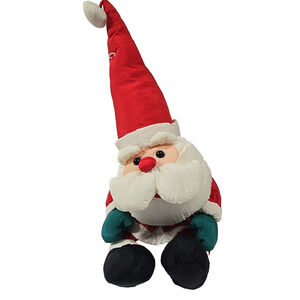 TL Toys Vintage Santa Clause Christmas Stuffed Plush Nylon Parachute 26 Inches